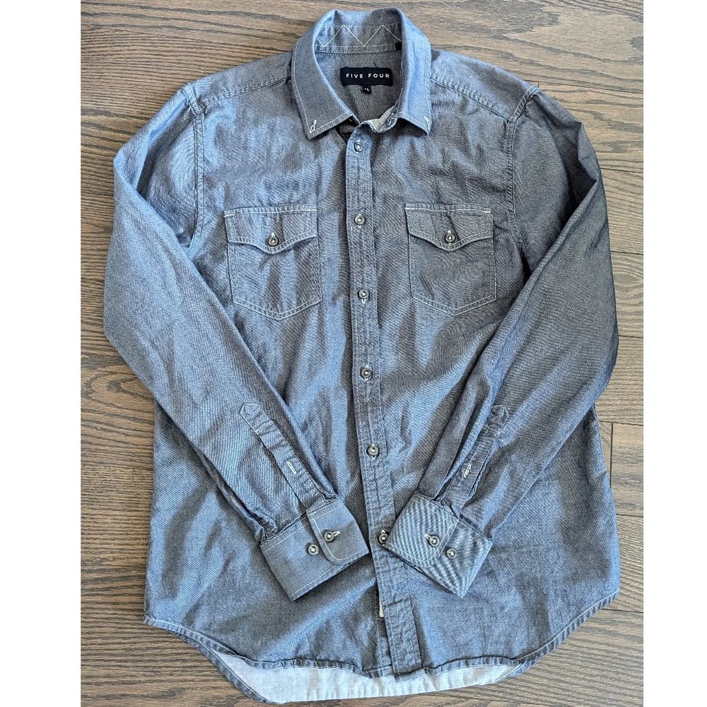 Five Four Long-Sleeve Button Up Shirt - M